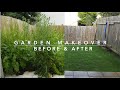 Small Overgrown Garden Makeover | Transformation Before and After time lapse