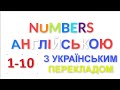 Цифри англійською мовою для дітей 1-10