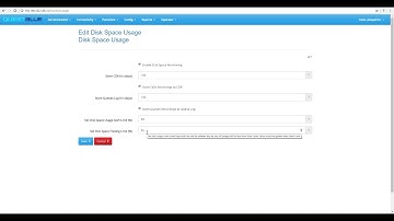 QuBe PBX Disk Space Usage Module Configuration Tutorial