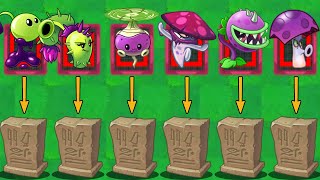 PvZ 2 Challenge - How many plants can defeat 27 Ancient Egypt Gravestone?