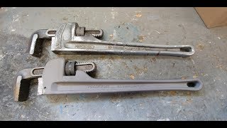 Ridgid Vs. Power Fist Pipe Wrench Comparison (Namebrand Vs Knockoff)
