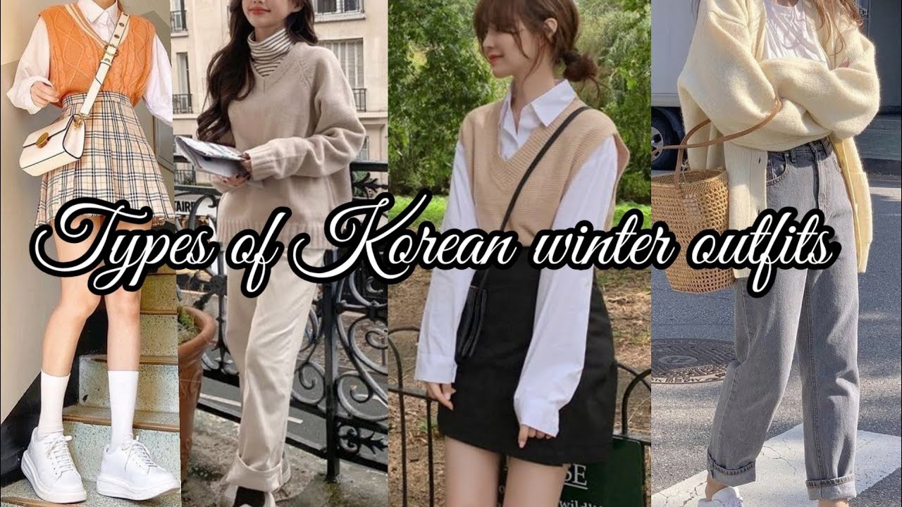 Korean Winter Outfits With Names/Korean Winter Fashion/Korean
