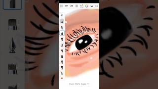 i tried to draw eyes digitally on Autodesk Sketchbook #viral #ytshorts #digitalart #shorts