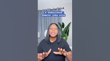 Underrate Remote job sites #remotework #workfromhome #workfromanywhere