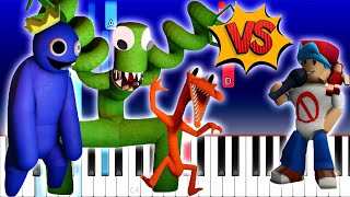 VS Rainbow Friends FNF Songs On Piano (Piano Tutorial)