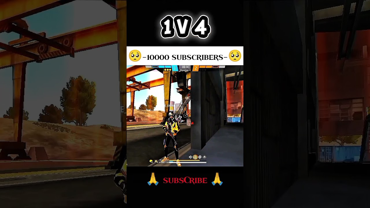 1V4 in CS Rank ll Free Fire 🔥🔥 