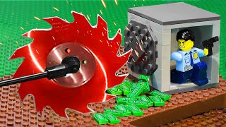 Грабитель распилил сейф и обнаружил в нем 1 000 000 долларов - Лего ограбление