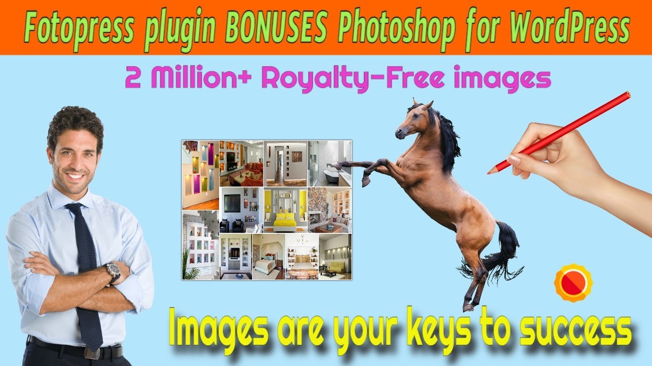 WP Fotopress plugin BONUSES – Photoshop for WordPress, Access Millions of Images