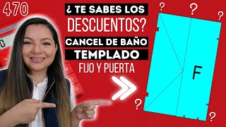 DESCUENTOS✂CANCEL DE BAÑO TEMPLADO TIPO FIJO Y PUERTA