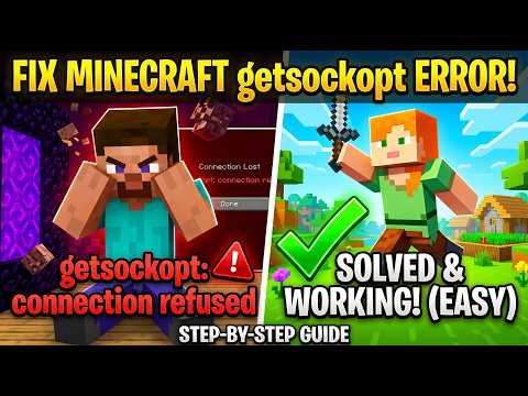 How to Fix Minecraft Connection Timeout Getsockopt Error | DNS & Firewall Fix Guide