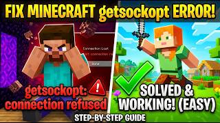 How to Fix Minecraft Connection Timeout Getsockopt Error | DNS & Firewall Fix Guide