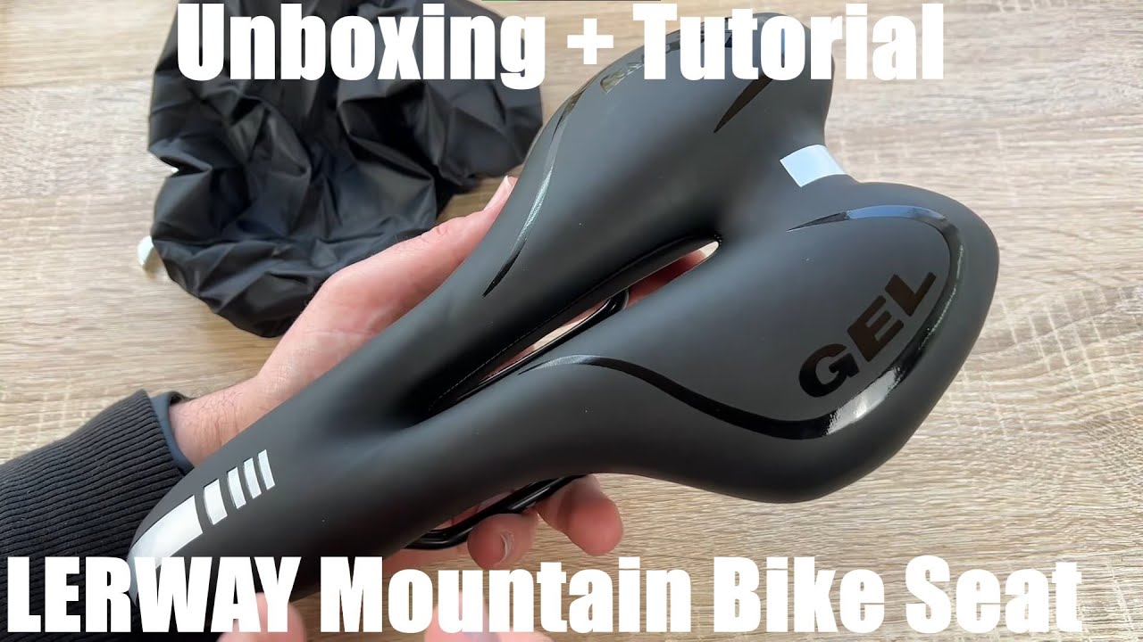 LERWAY Mountain Bike Seat MTB Seat, Gel Bicycle Seat Waterproof Comfortable Unboxing & instructions