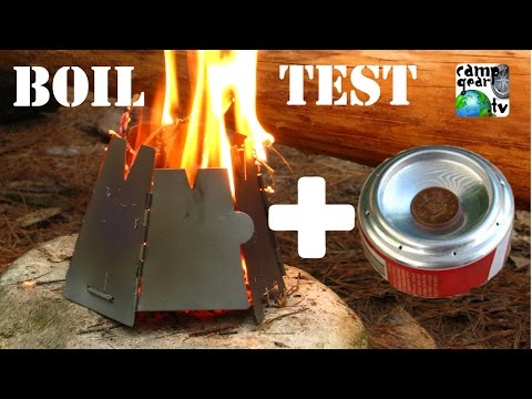 Vargo Titanium Hexagon and Penny Alcohol Stove boi...