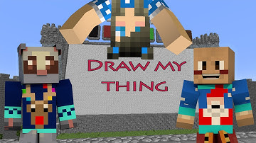 Minecraft - Draw my Thing with Mousie Mouse and Netty Plays