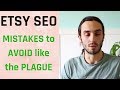 Etsy Seo Tips: Mistakes YOU might make on your Etsy listings SEO