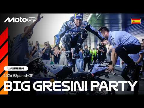 UNSEEN: Alex Marquez and Gresini celebrate another home win 🎉 | 2026 Spanish GP