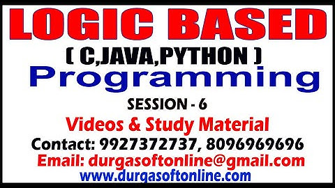 Logic Based Programming Videos and Materials | Session - 6 | Prakash Sir