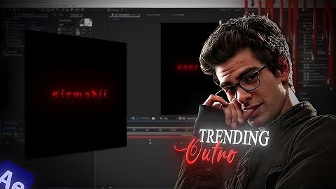 How To Make @catchthedit  Like Outro || After Effects Tutorial || 2025