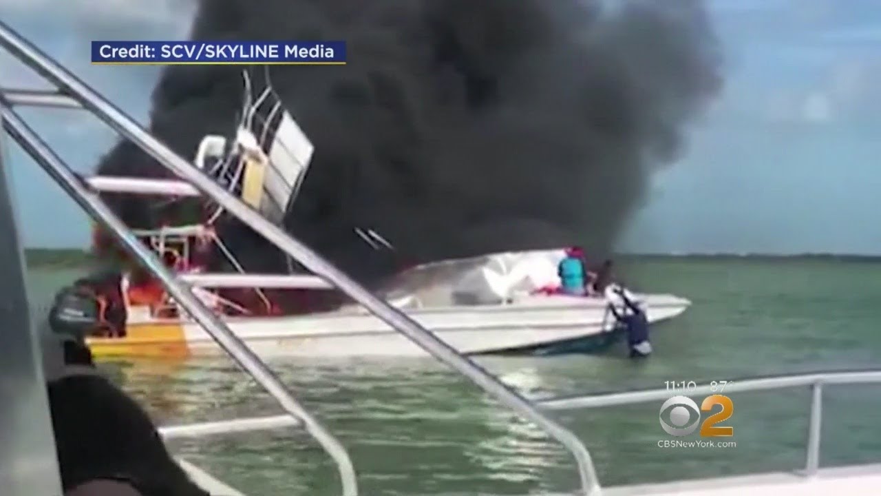 Engine In Tourist Boat In The Bahamas Explodes