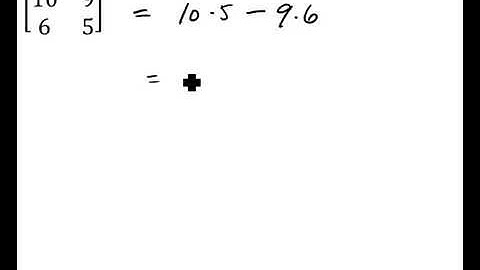 Evaluate the Determinant of a 2x2 Matrix