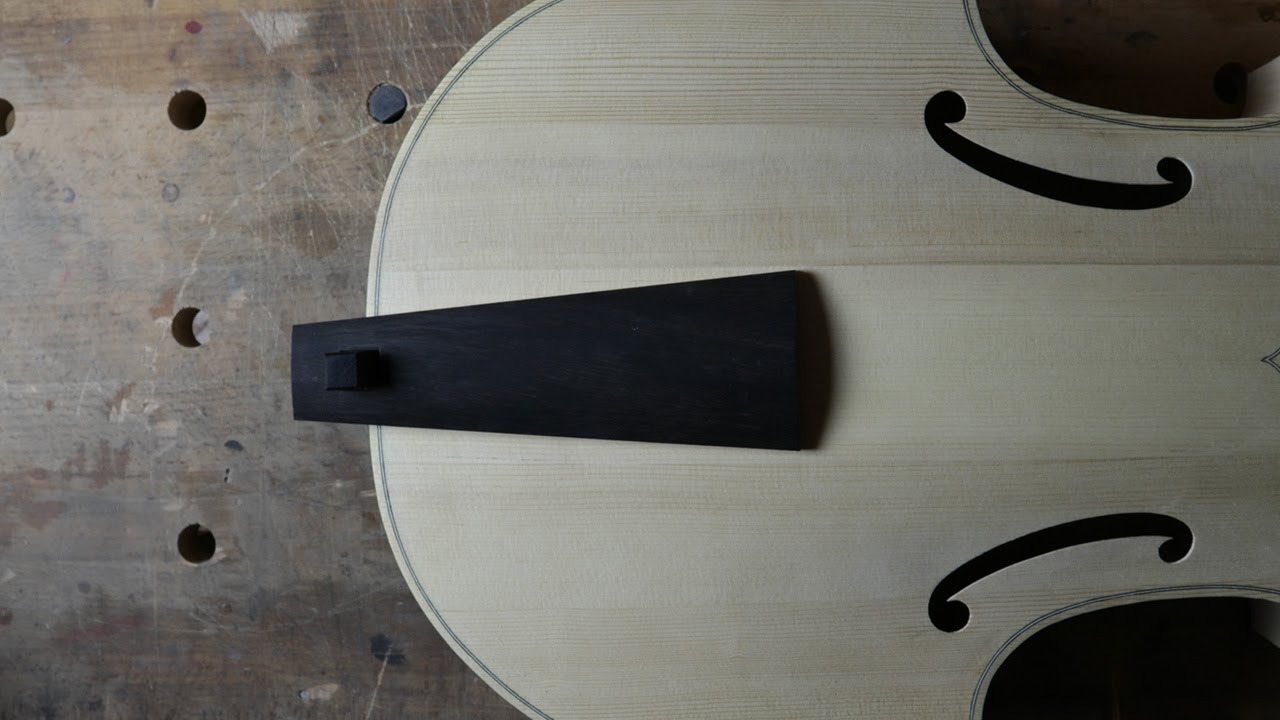 Viola da gamba making Part 15 fingerboard and tailpiece YouTube