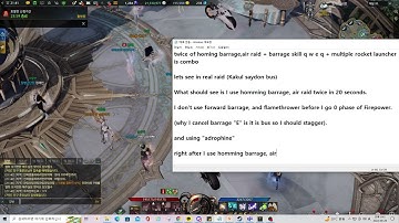 (Guide) Lost ark Steam server Specalization Artillerist basics (no sound) build skill etc..