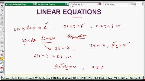 Linear Equations Introduction and Basics || Class 8 Maths ICSE ||