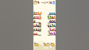 bird sort color game level 386 #games #gameartdesign #gamedesi #birdsortcolor #gamingart #gameartwor