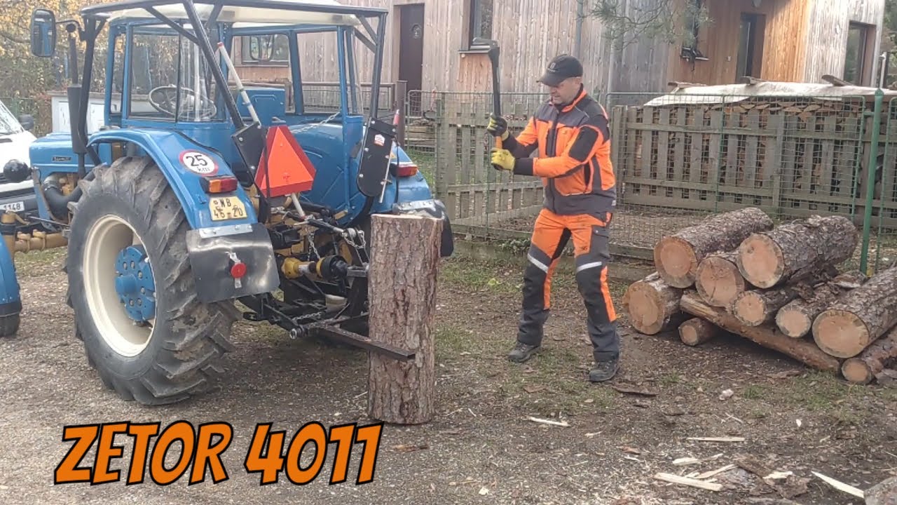 ZETOR 4011 a kuželová štípačka
