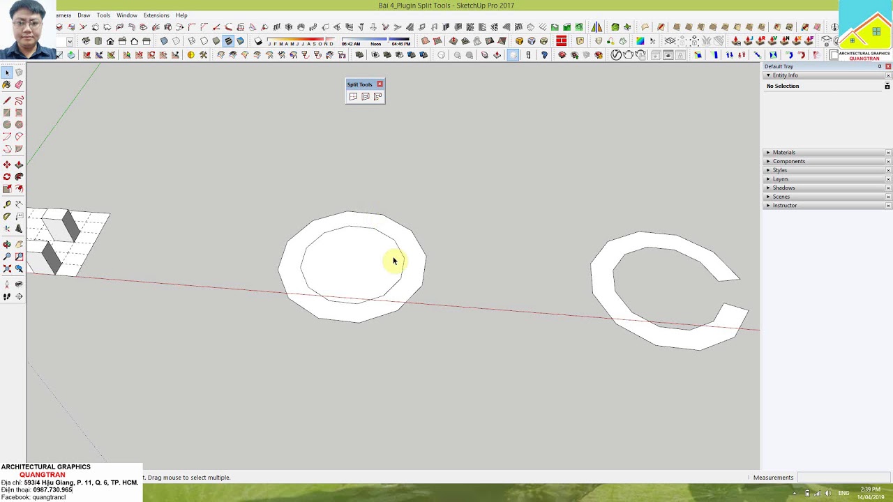 Học SketchUp Advanced_Bài 4 Plugin Split Tools YouTube