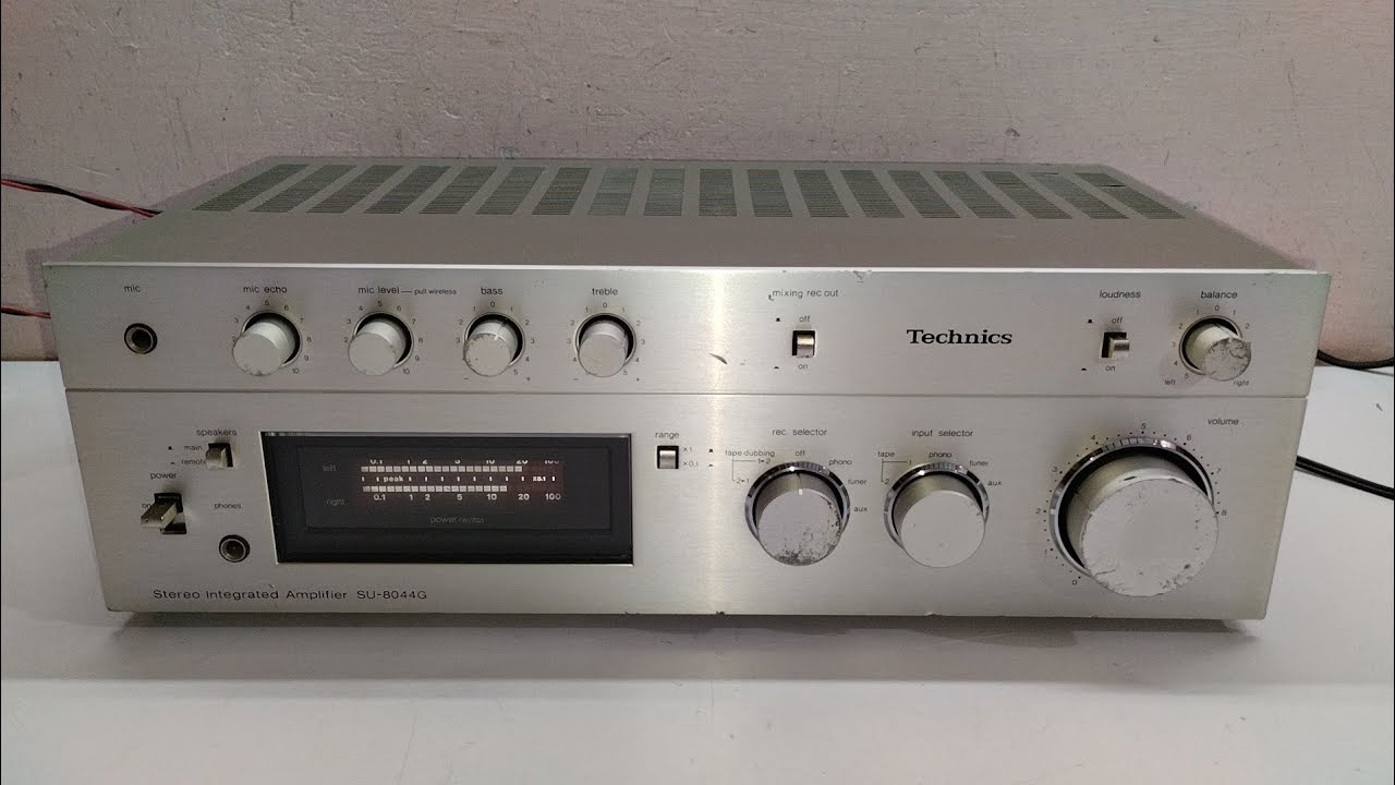 Technics SU-8044G Stereo Integrated Amplifier - YouTube