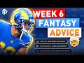 Live: Week 6 Lineup Advice | Injuries, Matchups and More (2023 Fantasy Football)