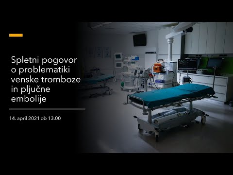 Spletni pogovor o problematiki venske tromboze in pljučne embolije