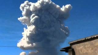 Erupción Santiaguito 07 febrero 2016