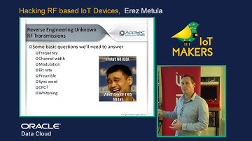 Hacking RF based IoT Devices - Erez Metula [IoT Makers Israel]