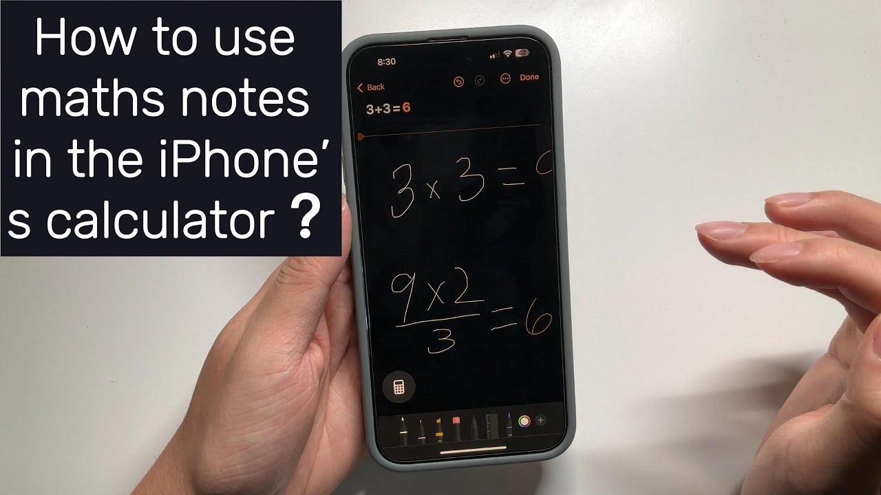 How to use maths notes in the iPhone’s calculator? - YouTube