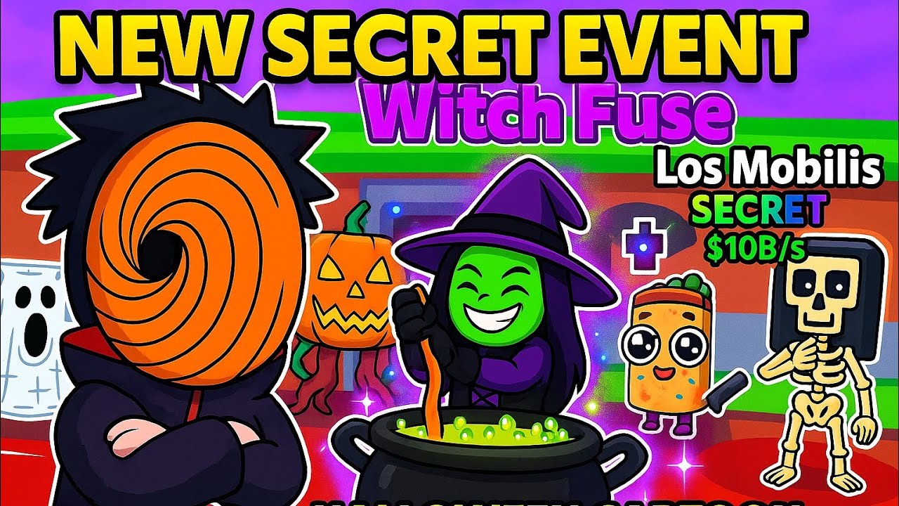 😱Steel a BrainRot HALLOWEEN CARTOON DAY UPDATE 🎃 | New Witch fusion