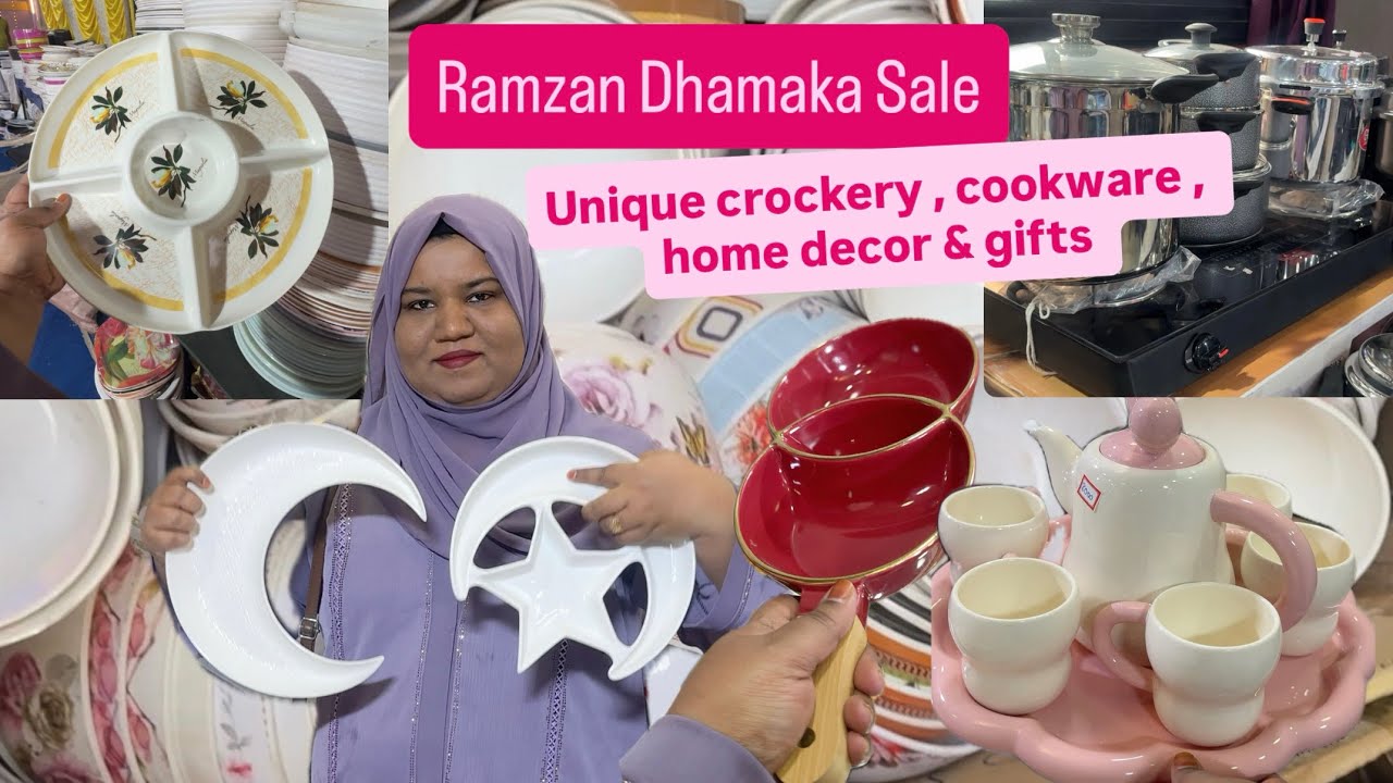 Unique crockery & Cookware SALE in Shivaji Nagar | Ramzan Dhamaka sale