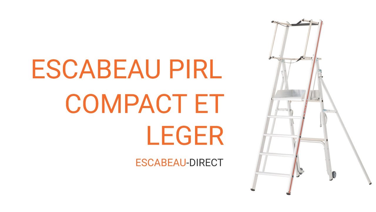 Escabeau PIRL compact et léger