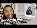 decorate with me for christmas + holiday room tour 2018