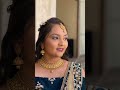Sangeet ceremony/cocktail look.open hair curls with gypsy decor and Smokey eyes giving perfect look.