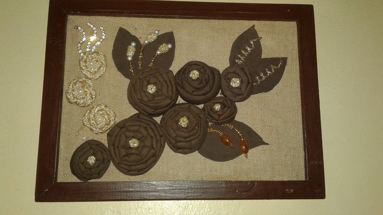 صناعة لوحة مميزة و تزيين مرأة فكرة ديكور من صنع يدك