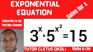 Very Nice Exponential Equation | If 3^x • 5^x^2 = 15, find x