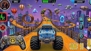 モンスタートラックメガランプインポッシブルドライバー - アルティメットカースタントGTレーシング - Androidゲームプレイ #15 screenshot 5