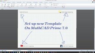 #MathCAD1 | 4 How to setup Worksheet Template MathCAD Prime 7.0