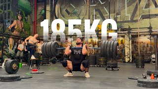 185kg SQUAT CLEAN