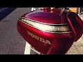 CB750four  How to Custom Paint Motorcycle 【Gold Leaf & Candy Red】