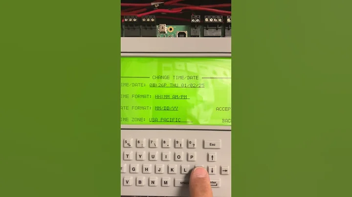 How to change time and date on Notifier Nfs2-3030 and Nca-2