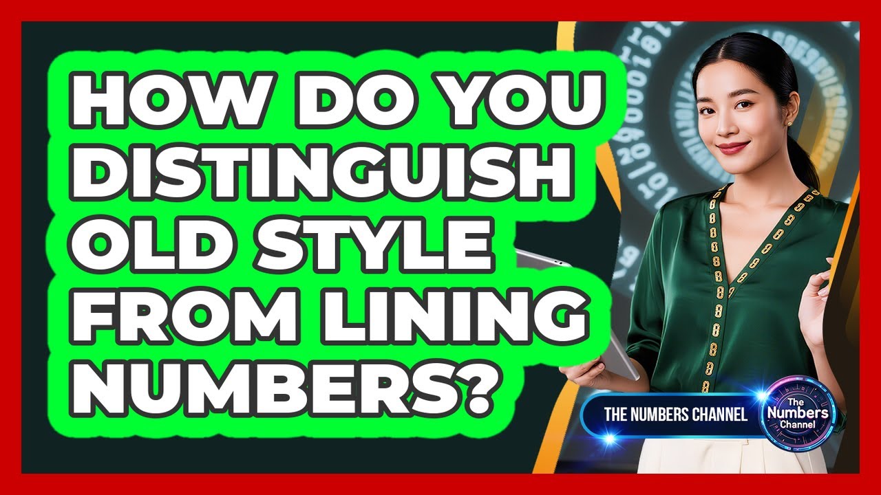 How Do You Distinguish Old Style From Lining Numbers?
