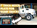 1 thick hitch plate for large dump trucks  cnc plasma